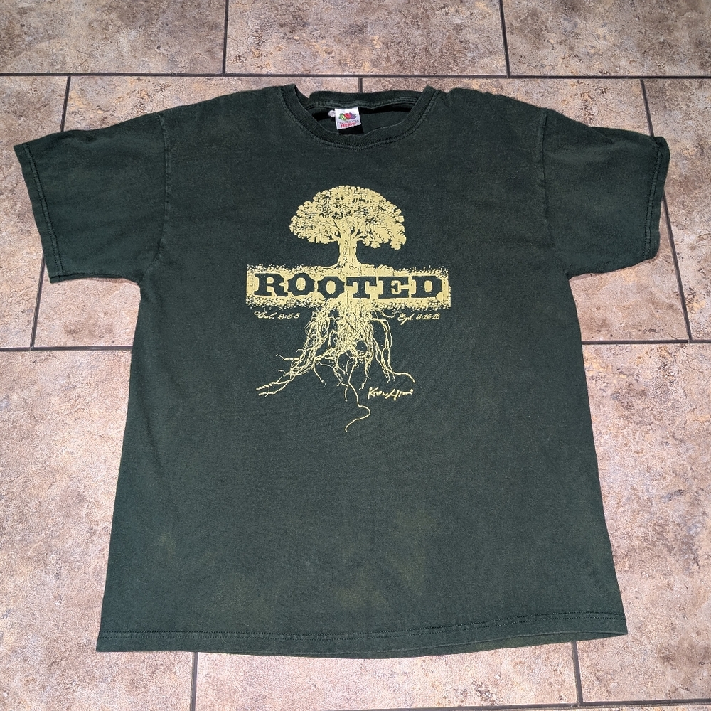 Rooted Jesus Tee Fader !!!! Men's Large